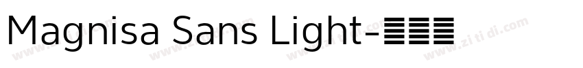 Magnisa Sans Light字体转换